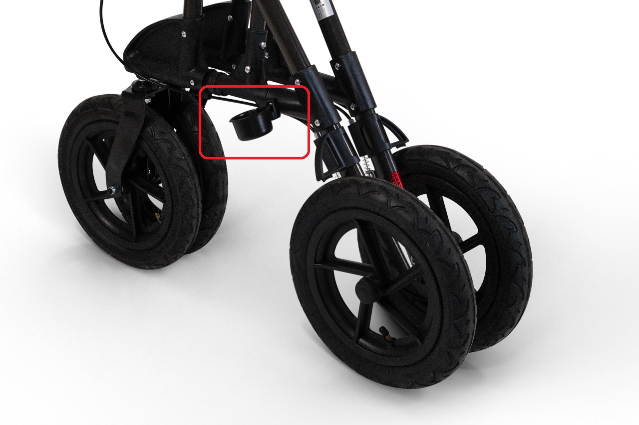 Rollator Outdoor - Stockhalterung Rollator Outdoor - Stockhalterung